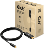 Club3D HDMI A - USB-C kábel 1.8m - Fekete