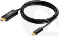 Club3D HDMI A - USB-C kábel 1.8m - Fekete