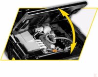 Cobi Opel Rekord C Schwarze Witwe autó 2078 darabos építőjáték 1:12