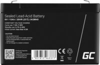 Green Cell AGM40 6V 15Ah UPS Akkumulátor