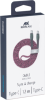 RivaCase PS6105 RD12 USB-C apa - USB-C apa 2.0 Adat és töltőkábel (1.2m)