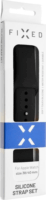 Fixed Apple Watch S1/2/3/4/5/6/7/SE Szilikon szíj L 42/44mm - Fekete