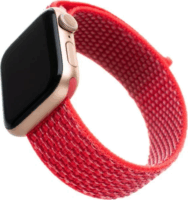 Fixed Apple Watch S1/2/3/4/5/6/7/SE Nylon szíj L 38/40mm - Piros