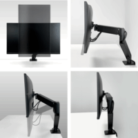 Arctic X1-3D 23"-43" LCD TV / Monitor asztali tartó kar - Fekete