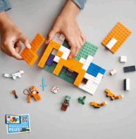 LEGO® Minecraft: 21178 - A rókaházikó készlet és minifigurák