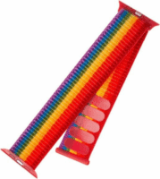 Fixed Apple Watch S1/2/3/4/5/6/7/SE Nylon szíj 38/40/41mm - Szivárvány