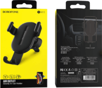 Borofone BH11 Gravity 4-6" Mobiltelefon autós tartó - Fekete