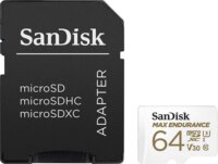 Sandisk 64GB Max Endurance microSDXC UHS-I CL10 Memóriakártya + Adapter
