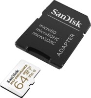 Sandisk 64GB Max Endurance microSDXC UHS-I CL10 Memóriakártya + Adapter