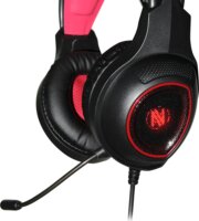 iBox Aurora X3 Gaming Headset - Fekete/Piros