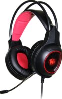 iBox Aurora X3 Gaming Headset - Fekete/Piros