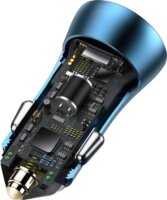 Baseus Golden Contactor Pro USB + USB-C Autós töltő (40W) - Kék