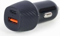 Gembird TA-U2QC3-CAR-02 Autós USB-A + USB-C töltő (18W)