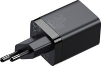 Baseus Super Si Pro QC Hálózati USB-A + USB-C töltő (30W) - Fekete