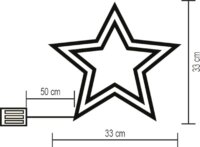 Somogyi Home KID 503 B/M 35 LED-es karácsonyi ablak Dekoráció