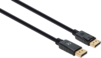 Manhattan DisplayPort v1.4 - DisplayPort kábel 2m - Fekete