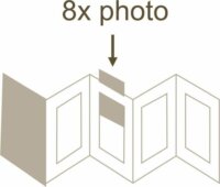 Deknudt A66DC78PH Leporello 22,5x17,5 Képkeret - Szürke