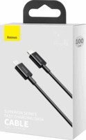 Baseus Superior Series Fast Charging Data USB-C apa 2.0 - Lightning apa Adat és töltőkábel - Fekete (1m)