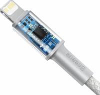 Baseus High Density Braided Fast Charging Cable USB-C apa 2.0 - Lightning apa Adat és töltőkábel - Fehér (1m)