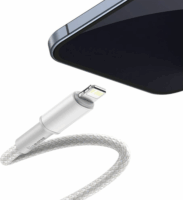 Baseus High Density Braided Fast Charging Cable USB-C apa 2.0 - Lightning apa Adat és töltőkábel - Fehér (1m)