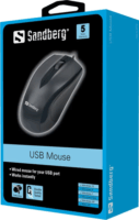 Sandberg 631-01 USB Optikai Egér - Fekete