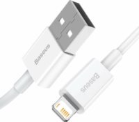 Baseus Superior Series Fast Charging Data USB-A apa 2.0 - Lightning apa iPhone töltőkábel - Fehér (1m)