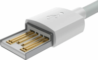 Baseus Simple Wisdom Data Cable Kit USB-A apa 2.0 - Lightning apa iPhone töltőkábel - Fehér (1.5m) (2db)