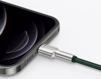 Baseus Cafule Series Metal Data Cable USB-A apa 2.0 - Lightning apa iPhone töltőkábel - Zöld (1m)