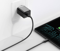 Baseus Super Si Quick Charger Hálózati USB-C töltő - Fekete (30W)