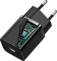 Baseus Super Si Quick Charger Hálózati USB-C töltő - Fekete (30W)