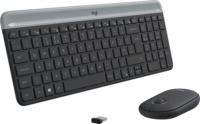 Logitech MK470 Wireless Billentyűzet + Egér (Fekete) - Német