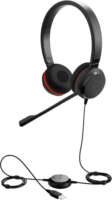 Jabra Evolve 20 SE UC Duo Vezetékes Headset - Fekete