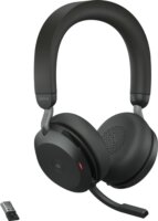 Jabra Evolve2 75 MS Wireless Headset + Link380a dongle - Fekete