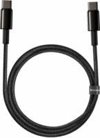 Baseus Tungsten Gold Fast Charging Data Cable USB-C apa - USB-C apa 2.0 Adat és töltőkábel - Fekete (1m)