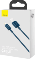 Baseus Superior Series Fast Charging Data Cable USB-A apa 2.0 - Lightning apa iPhone töltőkábel - Kék (1m)
