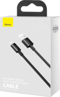 Baseus Superior Series Fast Charging Data Cable USB-A apa - USB-C apa 2.0 Adat és töltőkábel - Fekete (1m)