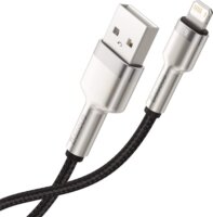 Baseus Cafule Series Metal Data Cable USB-A apa 2.0 - Lightning apa iPhone töltőkábel - Fekete (1m)