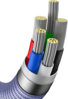 Baseus Crystal Shine Series Fast Charging Data Cable USB-C apa 2.0 - Lightning apa Adat és töltőkábel - Lila (1.2m)