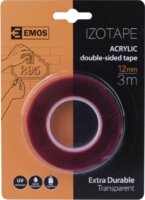 Emos F6060 Kétoldalú ragasztószalag - Átlátszó (3m)