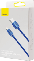 Baseus Crystal Shine Series Fast Charging Data Cable USB-A apa 2.0 - Lightning apa Adat és töltőkábel - Kék (1.2m)