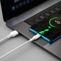 Baseus Simple Wisdom Data Cable Kit USB-A apa - USB-C apa 2.0 Adat és töltőkábel - Fehér (1.5m) (2db)