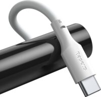 Baseus Simple Wisdom Data Cable Kit USB-A apa - USB-C apa 2.0 Adat és töltőkábel - Fehér (1.5m) (2db)