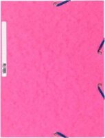Exacompta A4 gumis mappa - Fukszia