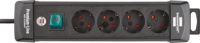 Brennenstuhl Premium-Line 4 aljzatos elosztó - Fekete (1.8m)