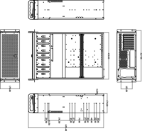 Inter-Tech IPC 4U-4129L Szerverház - Fekete