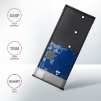Axagon EEM2-SG2 USB-C 3.2 Külső M.2 NVMe SSD ház - Ezüst