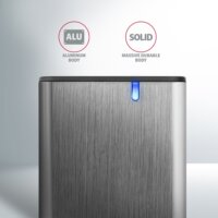 Axagon EEM2-SG2 USB-C 3.2 Külső M.2 NVMe SSD ház - Ezüst