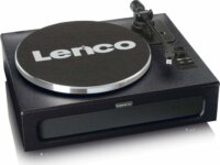 Lenco LS-430 Lemezlejátszó beépített hangszóróval - Fekete