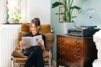 Lenco LS-430 Lemezlejátszó beépített hangszóróval - Fekete