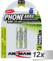 Ansmann DECT PHONE NiMH Újratölthető AAA elem (12x2darabos)